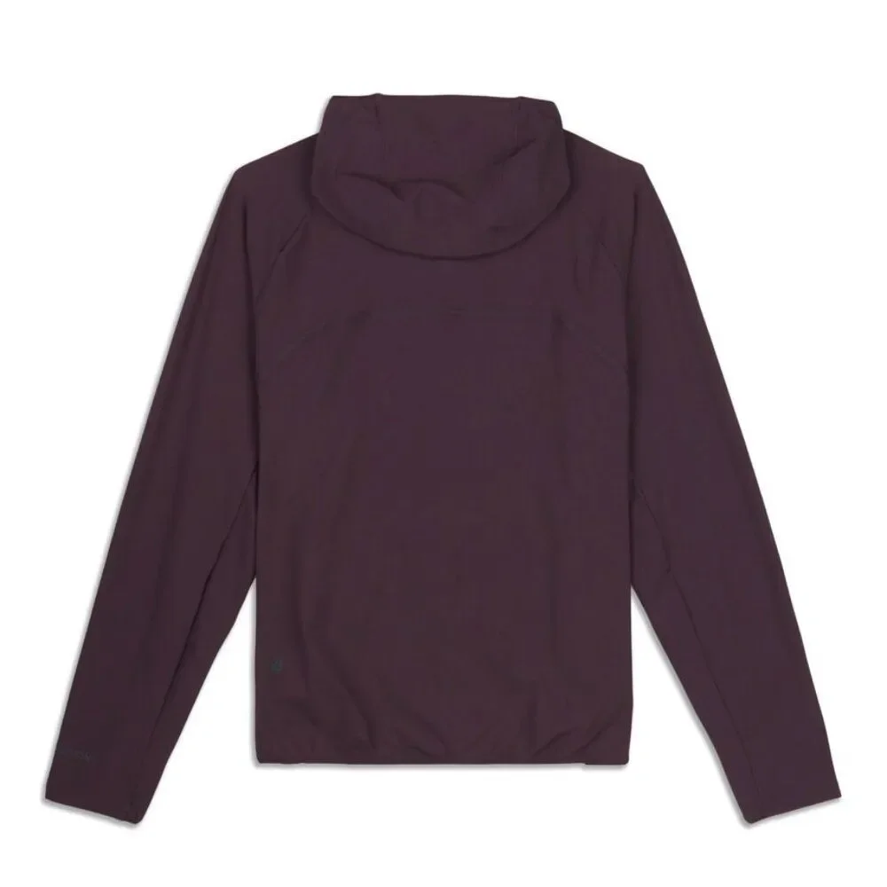 Lululemon Step To It Hooded Jacket in Black Cherry Color Size 4